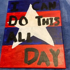 homemade marvel Captain America, painting